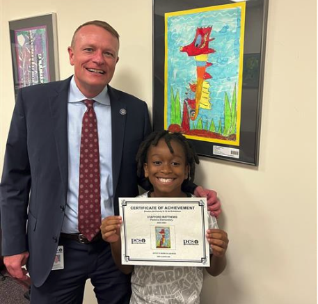  Superintendent and student at the show